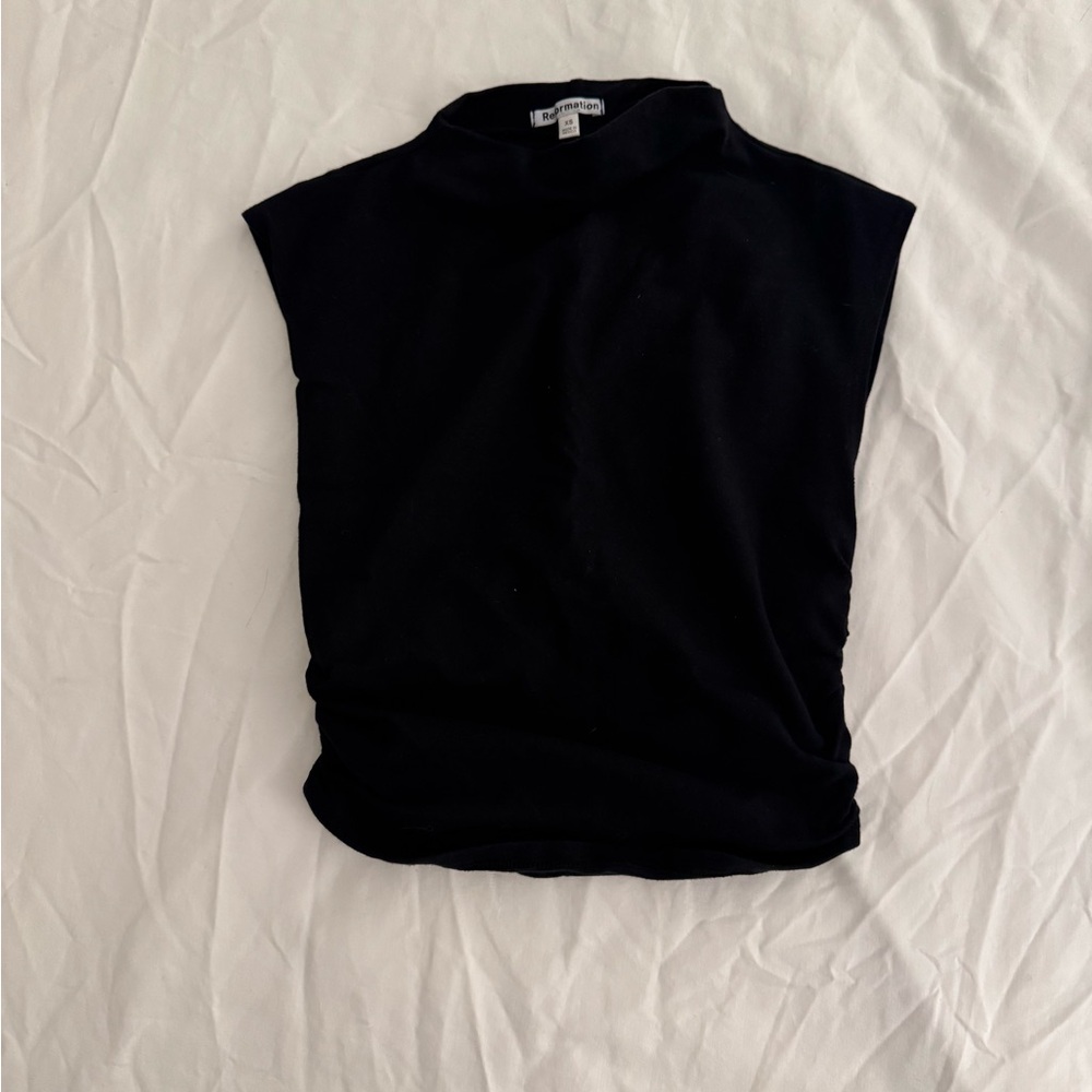 Reformation Black Muscle Tee